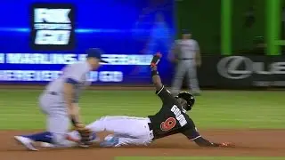 NYM@MIA: Gordon puts himself in scoring position