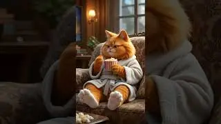 CATS Love Eating POPCORN  #cats #kittens #pets #shorts #catvideos #catlovers #funny