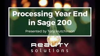 Processing Year End in Sage 200