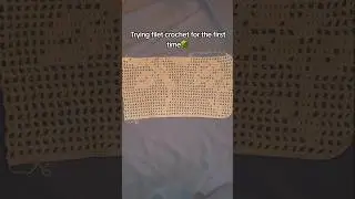 Trying filet crochet🧶🩷#crochetideas #crochet #crochetgift #yarnlovers #quickcrochet