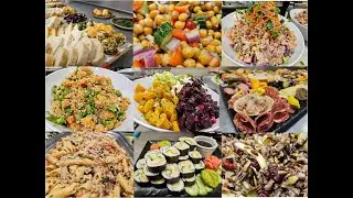 Delicious salad and appetizer at food service center University of Saskatchewan