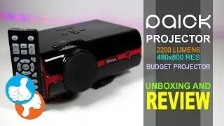 Paick BL45 2200 Lumens 480P Resolutions Projector &ndash; Unboxing And Review