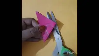 DiY craft paper heart shape cutting very simple in 2 mints craft #viralshort  #diycrafts