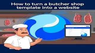 How to turn a butcher shop template into a website with Tencent Hunyuan