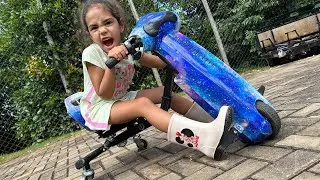 GANHEI UM KART ELÉTRICO DO MEU PAI !