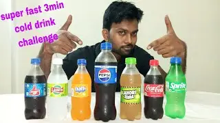 super fast 3min cold drink challenge//#foodchallenge #