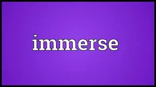 Immerse Meaning