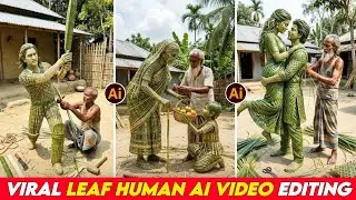 Viral Leaf Human Sculpture AI Video Editing| Ai Hand Craft Video Kaise Banaye| Ai Video Kaise Banaye
