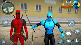 Blue Ninja Fights in the Street - Android Gameplay