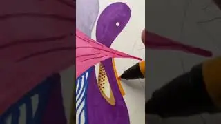 Drawing a vivid art piece