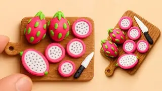 DIY How To Make Miniature Fruits| DIY Polymer Clay vegetables| Dolls Food| Clay Miniature Tutorial