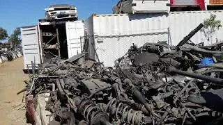 This wrecking yard in California specializes in vintage Cadillac parts
