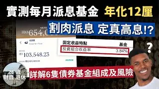 【實測12厘派息基金】被動收入大爆發 定割肉假派息? 詳解Syfe收息寶6隻債券基金 減息週期可以賺息+賺價? #25歲財自