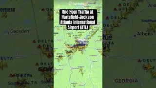 One Hour Traffic at Hartsfield&ndash;Jackson Atlanta International Airport (ATL) #aviation #atlanta