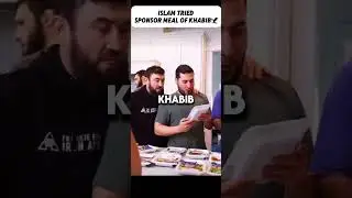 Islam tries the diet meal sponsor of Khabib‼️ #ufc #mma