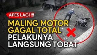 APES LAGI 🤣!!! Maling Motor Gagal Total - Pelakunya Langsung Tobat | Rekaman CCTV