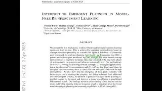 INTERPRETING EMERGENT PLANNING IN MODELFREE REINFORCEMENT LEARNING
