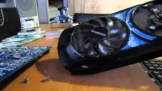 gigabyte 460 gtx разборка (аналогично 560 gtx  и 660 gtx)