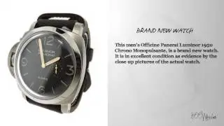Officine Panerai Luminor 1950 Chrono Monopulsante PAM368 Titanium Watch