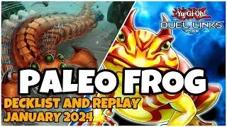 PALEO FROG DUEL LINKS : JANUARY 2024 RANKED DUEL REPLAY AND DECKLIST [YUGIOH]