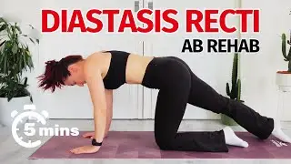 5 MIN Diastasis Recti Postpartum Abs Workout to Heal The Mommy Pooch 