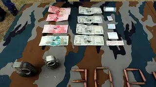 One Terrorist  neutralized ; Arms, ammunition  and PAK currency  recovered