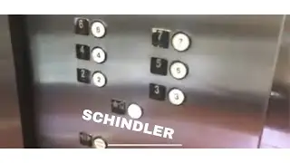 Fast Schindler traction glass elevators @ Palm Beach Int'l Airport Garage 3 - Palm Beach FL