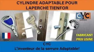 clé HERACLES THIRARD sur serrure LAPERCHE TIENFOR remplacée par cylindre adaptable CYC sécurisé