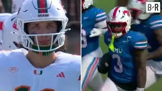 SMU Upsets No. 10 Miami After Carson Beck's INT in Overtime