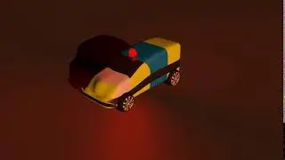 Police Car Light Animated With Loop C4D With Download Link