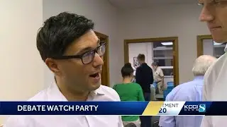Undecided voters watch the first night of democratic debates