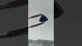 Faceted Benitoite, 1.21 cts., Benitoite Gem Mine, San Benito County, California