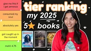 tier ranking my 5-STAR books of 2025 ⭐️📚