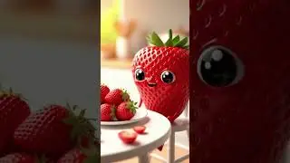 This strawberry is eating its own #funny #cute #trending #shorts