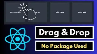 Drag and Drop (dnd) Effects List and Cards in react-js tutorial 2024 | no npm package used #reactjs