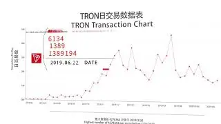 Data changes on the TRON MainNet for the past year