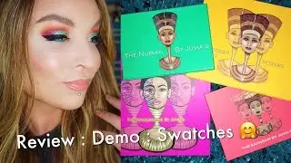 Juvia's Place Eyeshadow Palettes : Nubian 1& 2, The Saharan, & Masquerade : Swatches : Review : Demo