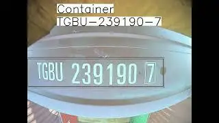 Container recognition (OCR) on crane spreader