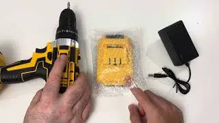 20V Brushless Cordless Lithium-Ion Drill Set, Compact Design, Yellow Rechargeable Lithium #ad