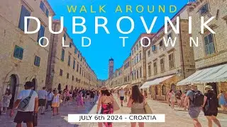 Walking Croatia: Dubrovnik Old Town, July 2024 [4K] #slowtv