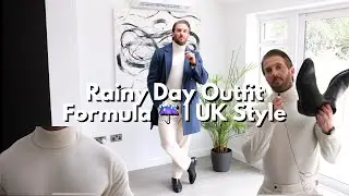 Rainy Day GRWM | Smart Casual Outfit for Cold Spring Days in the UK 🌧️🇬🇧