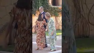 los Reyes en Marivent con Do&ntilde;a Sofia #reinaletizia #felipevi
