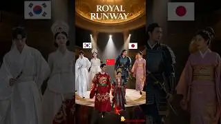 📽When Asian Royals Walk Through Europe I#china #japan #korea  #culturalfusion #royalwalk
