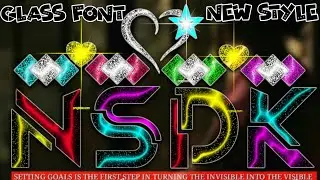 glass font editing New style glass font name editing in Pixellab PS touch