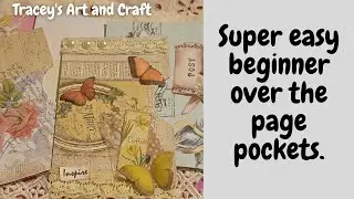 Easy beginner flip over double pockets - Ephemera building to fill a junk journal