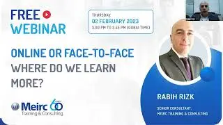 Free Webinar - Online or Face-to-face - Where do we learn more?