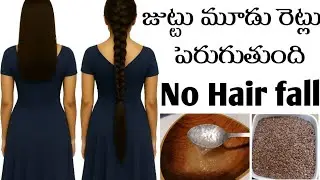 Flaxseed Gel for Extreme Hair Growth ✨| Long & Thick Hair Remedy in Telugu