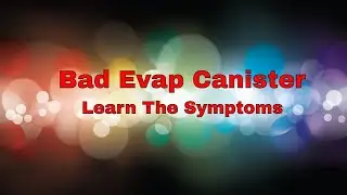 Bad Evap Canister - Learn The Symptoms