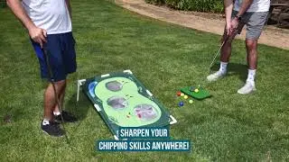 Sidelinx Golf Cornhole Set - Golf Yard Game - Chipping Practice Set for Both Indoors and Outdoors