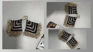 Latest Blouse Latkan Design | Black & Golden Fancy Latkan | Easy Stitching Step by Step